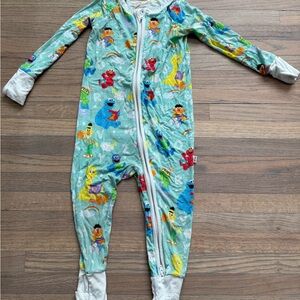 Little Sleepies Sesame Street One Piece zippy